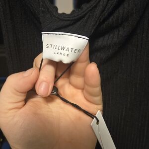 Stillwater Black Ribbed Dress NWT!